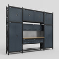 M121 Modular Work Bench - H3100mm x W3840mm | MDF WBT | Dark Grey