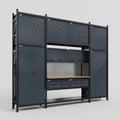 M121 Modular Work Bench - H3100mm x W3840mm | MDF WBT | Dark Grey