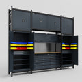 M121 Modular Work Bench - H3100mm x W3840mm | MDF WBT | Dark Grey