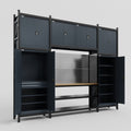 M121 Modular Work Bench - H3100mm x W3840mm | MDF WBT | Dark Grey
