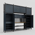 M121 Modular Work Bench - H3100mm x W3840mm | MDF WBT | Dark Grey