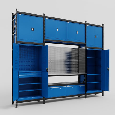 M121 Modular Work Bench - H3100mm x W3840mm