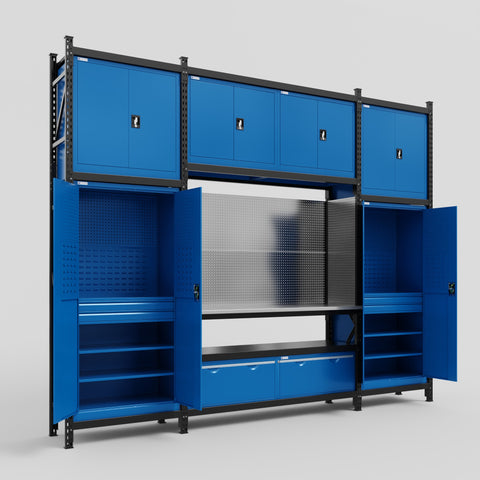 M121 Modular Work Bench - H3100mm x W3840mm