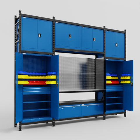 M121 Modular Work Bench - H3100mm x W3840mm