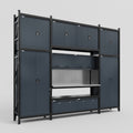 M121 Modular Work Bench - H3100mm x W3840mm | Stainless WBT | Dark Grey