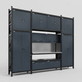 M121 Modular Work Bench - H3100mm x W3840mm | Stainless WBT | Dark Grey
