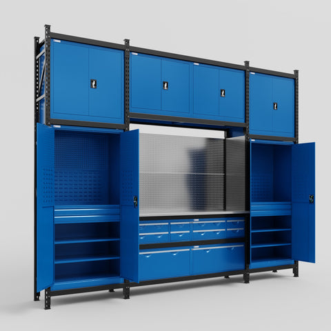 M121 Modular Work Bench - H3100mm x W3840mm