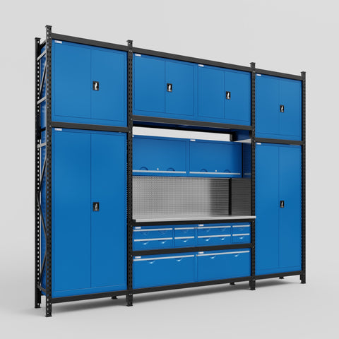 M121 Modular Work Bench - H3100mm x W3840mm