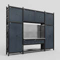 M121 Modular Work Bench - H3100mm x W3840mm | Stainless WBT | Dark Grey