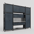 M121 Modular Work Bench - H3100mm x W3840mm | Stainless WBT | Dark Grey