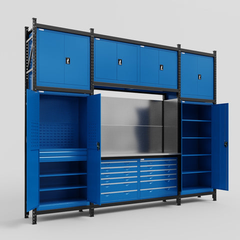 M121 Modular Work Bench - H3100mm x W3840mm