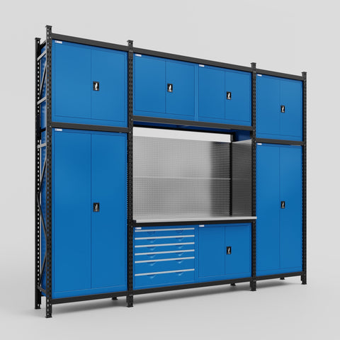 M121-3C Modular Work Bench - H3100mm x W3840mm