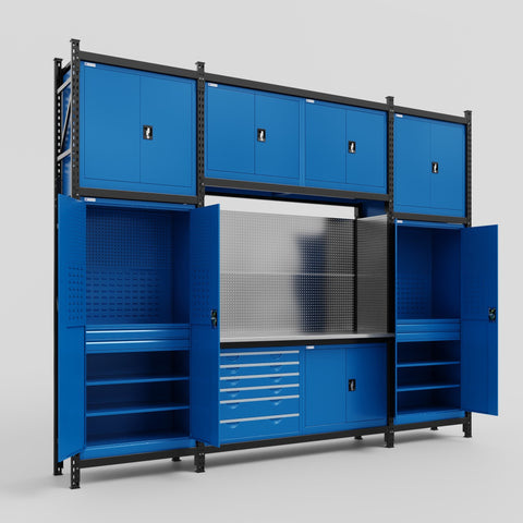 M121-3C Modular Work Bench - H3100mm x W3840mm