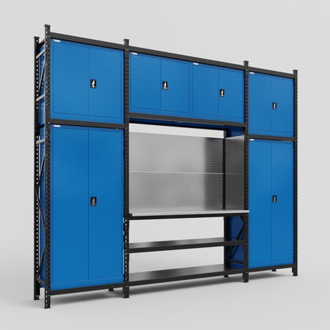 M121 Modular Work Bench - H3100mm x W3840mm