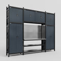M121 Modular Work Bench - H3100mm x W3840mm | Stainless WBT | Dark Grey
