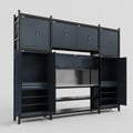 M121 Modular Work Bench - H3100mm x W3840mm | Stainless WBT | Dark Grey