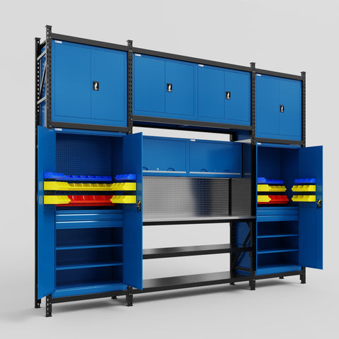 M121 Modular Work Bench - H3100mm x W3840mm