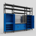 M121 Modular Work Bench with Shelves - H3100mm x W3840mm