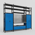 M121 Modular Work Bench with Shelves - H3100mm x W3840mm