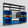 M121 Modular Work Bench with Shelves - H3100mm x W3840mm