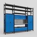 M121 Modular Work Bench with Shelves - H3100mm x W3840mm