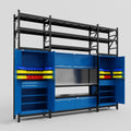 M121 Modular Work Bench with Shelves - H3100mm x W3840mm