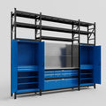 M121 Modular Work Bench with Shelves - H3100mm x W3840mm