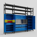 M121 Modular Work Bench with Shelves - H3100mm x W3840mm