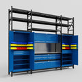 M121 Modular Work Bench with Shelves - H3100mm x W3840mm