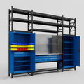 M121 Modular Work Bench with Shelves - H3100mm x W3840mm