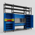 M121 Modular Work Bench with Shelves - H3100mm x W3840mm