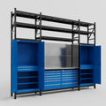 M121 Modular Work Bench with Shelves - H3100mm x W3840mm