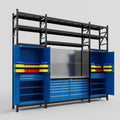 M121 Modular Work Bench with Shelves - H3100mm x W3840mm