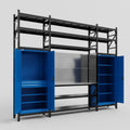 M121 Modular Work Bench with Shelves - H3100mm x W3840mm