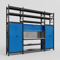 M121 Modular Work Bench with Shelves - H3100mm x W3840mm