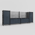 M1221 Modular Work Bench - H2100mm x W5700mm | Laminate WBT | Dark Grey