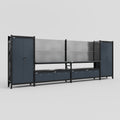 M1221 Modular Work Bench - H2100mm x W5700mm | Laminate WBT | Dark Grey