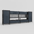 M1221 Modular Work Bench - H2100mm x W5700mm | Laminate WBT | Dark Grey