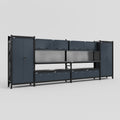 M1221 Modular Work Bench - H2100mm x W5700mm | Laminate WBT | Dark Grey