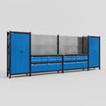 M1221 Modular Work Bench - H2100mm x W5700mm | Laminate WBT | Blue