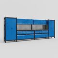 M1221 Modular Work Bench - H2100mm x W5700mm | Laminate WBT | Blue