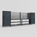 M1221 Modular Work Bench - H2100mm x W5700mm | Laminate WBT | Dark Grey