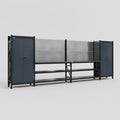 M1221 Modular Work Bench - H2100mm x W5700mm | Laminate WBT | Dark Grey