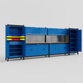M1221 Modular Work Bench - H2100mm x W5700mm | MDF WBT | Blue