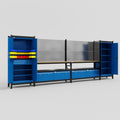 M1221 Modular Work Bench - H2100mm x W5700mm | MDF WBT | Blue
