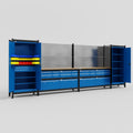 M1221 Modular Work Bench - H2100mm x W5700mm | MDF WBT | Blue