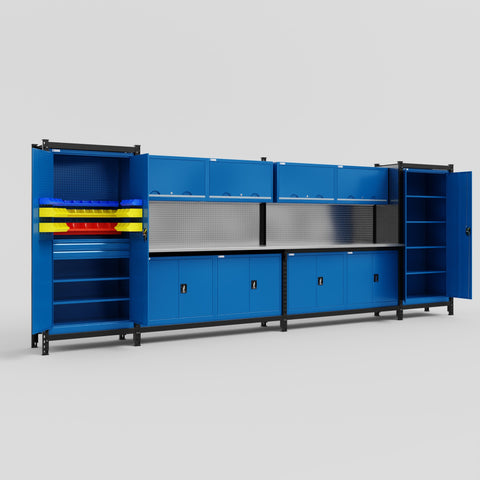 M1221 Modular Work Bench - H2100mm x W5700mm