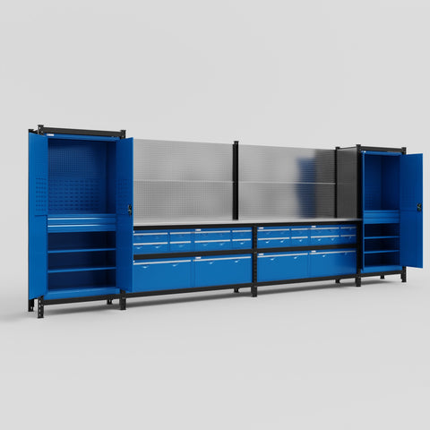 M1221 Modular Work Bench - H2100mm x W5700mm