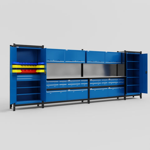 M1221 Modular Work Bench - H2100mm x W5700mm