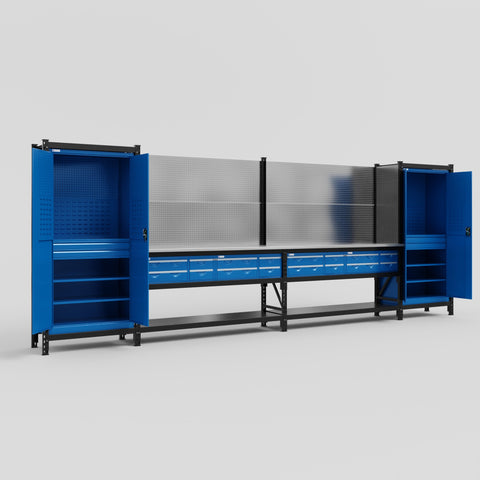 M1221 Modular Work Bench - H2100mm x W5700mm